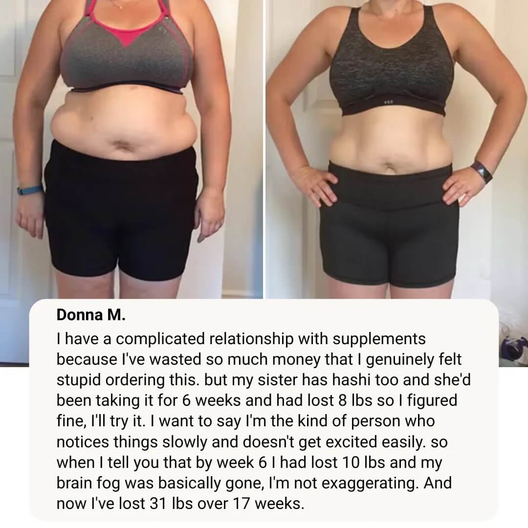 Nourveen thyroid support customer progress photo 12