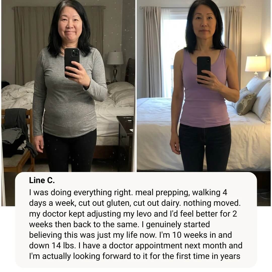 Nourveen thyroid support customer progress photo 13