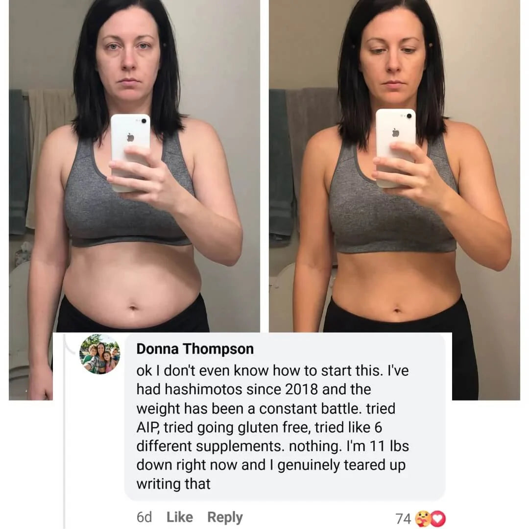 Nourveen thyroid support customer progress photo 8