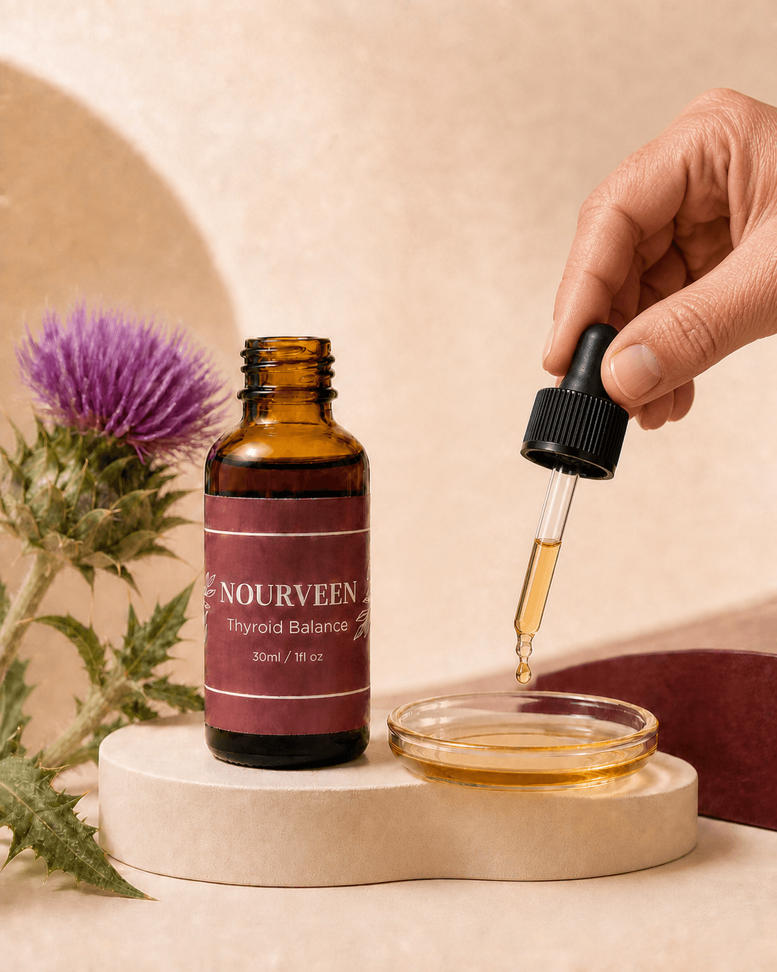 Nourveen liquid drops and dropper
