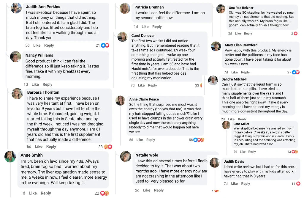 Customer comments describing their Nourveen results